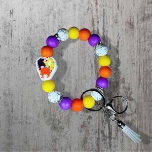 Hocus Pocus Sanderson Sisters Beaded Wristlet Keychain